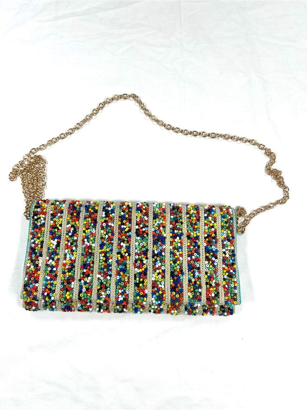 LN Sondra Robert’s Beaded Crossbody/Clutch Handmade Bag